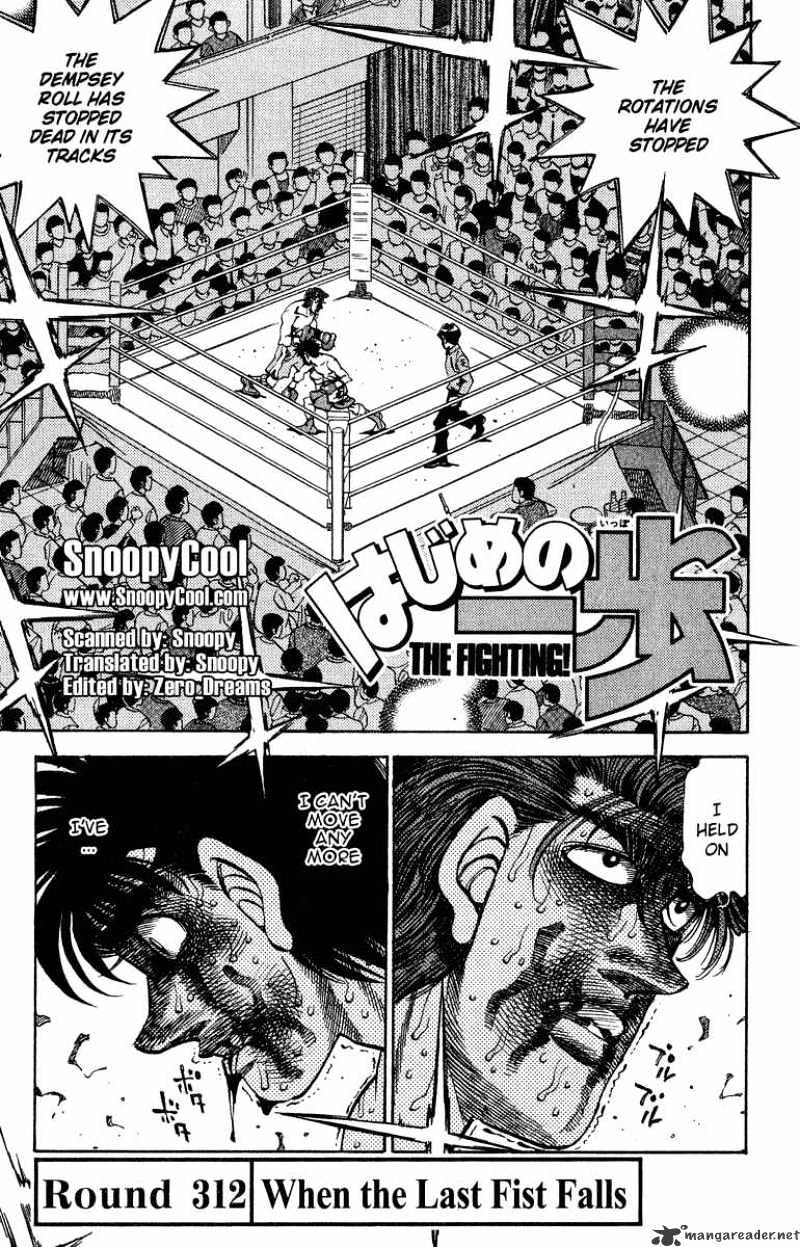 Hajime no Ippo: Fighting Spirit, Chapter 312 image 01